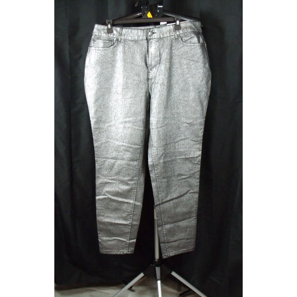 NWT EST 1946 Denim Gray Highrise Jeggings Women‎ 16W Casual Stretch Y2K
